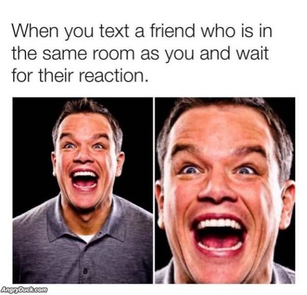 Waiting For The Reaction