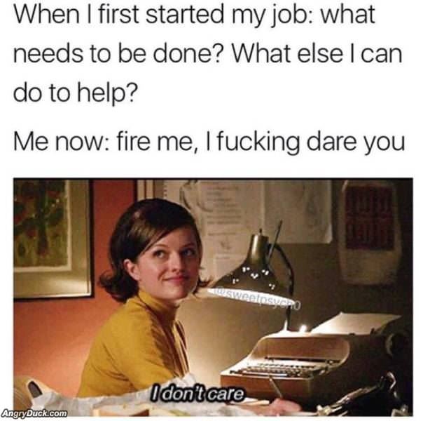 When I Started My Job
