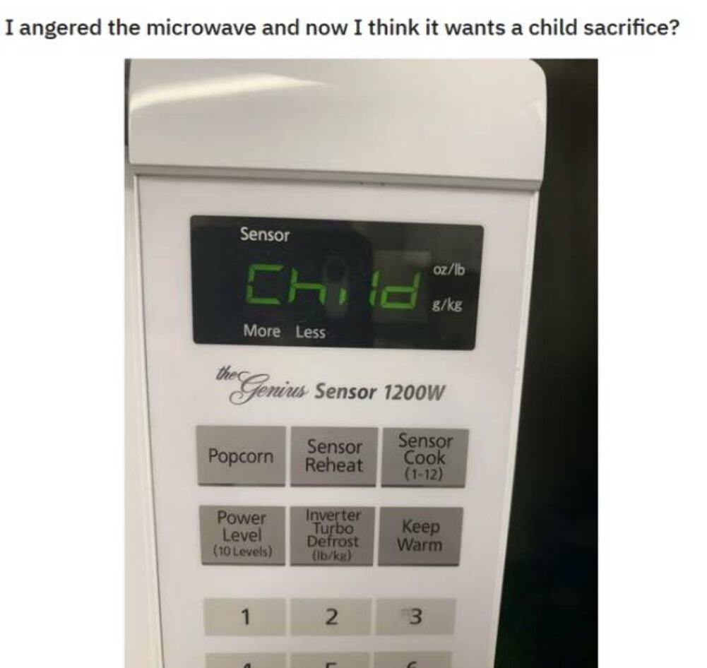 angered the microwave