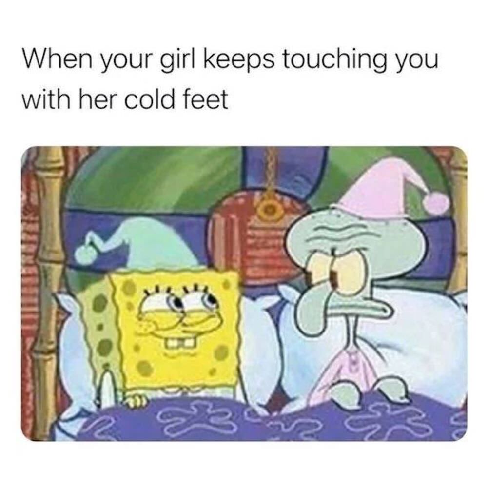 her cold feet