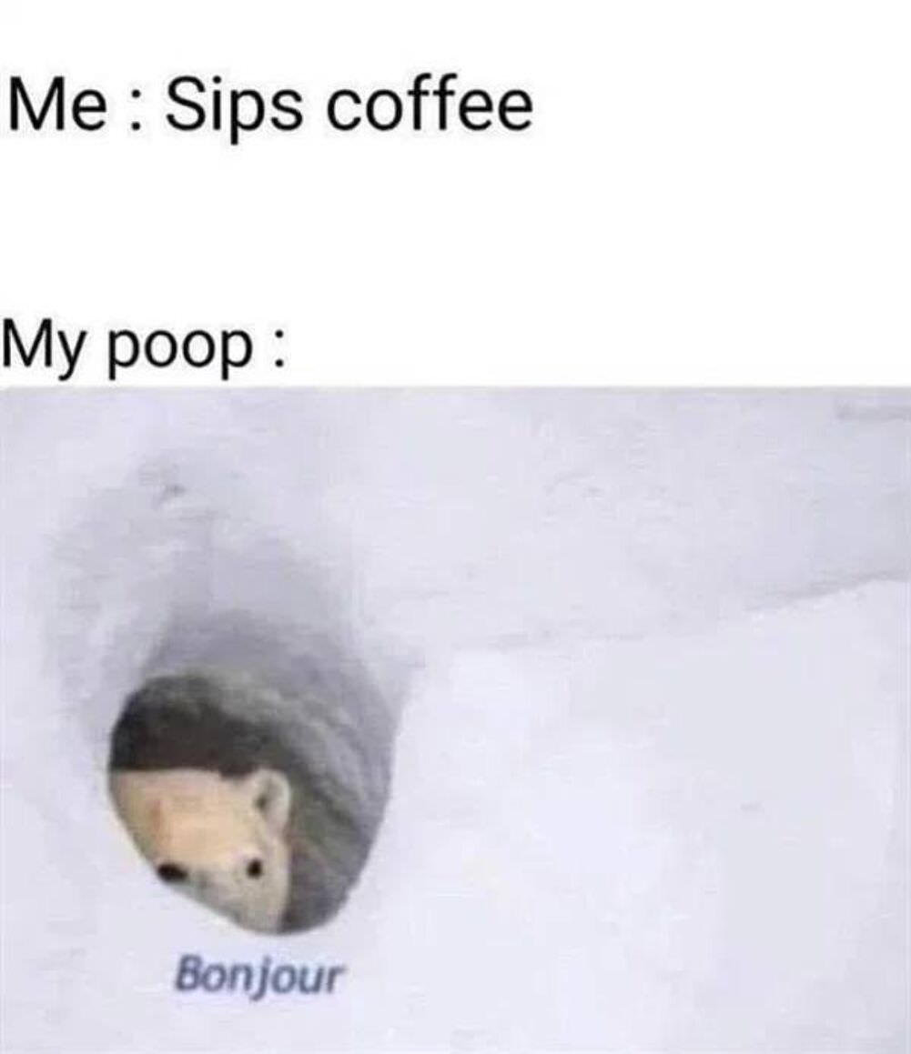 sips the coffee