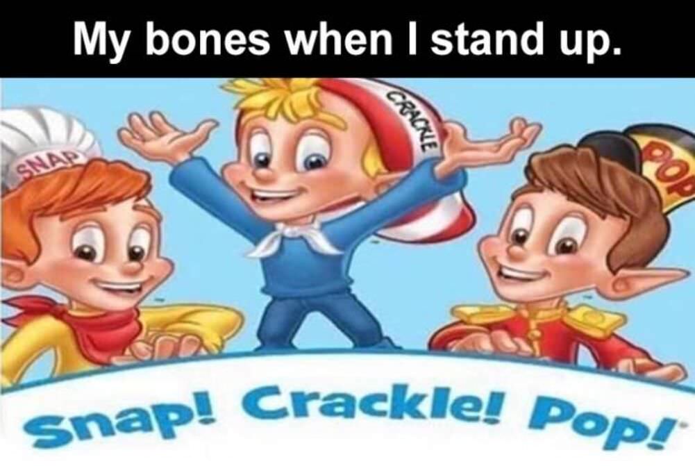my bones when i stand up