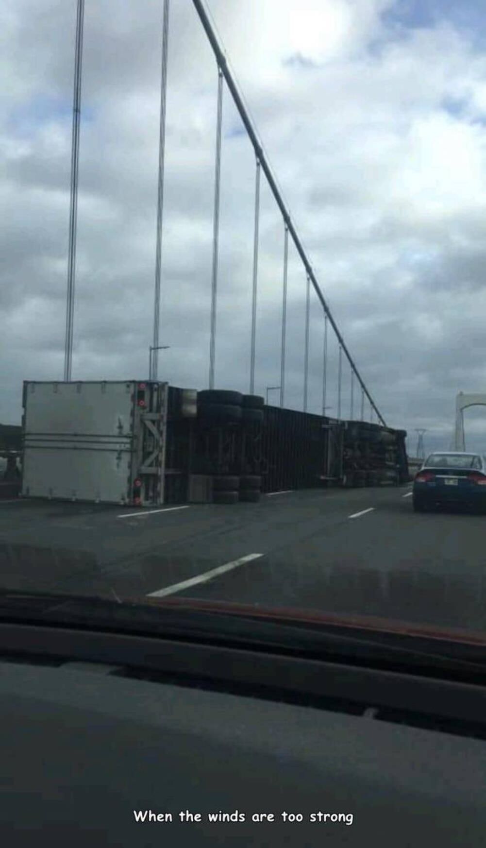 the winds are pretty strong