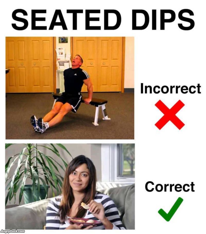 Seated-dips