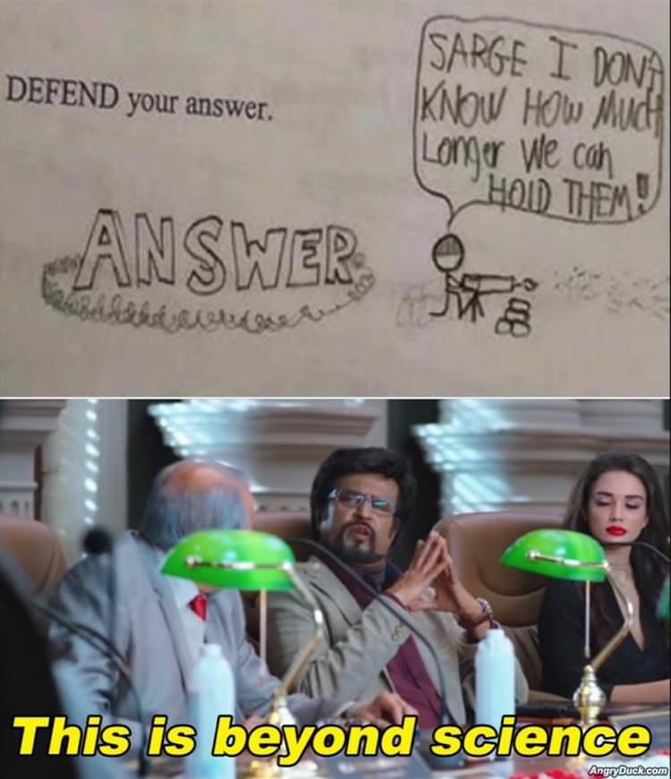 Defend Your Answer