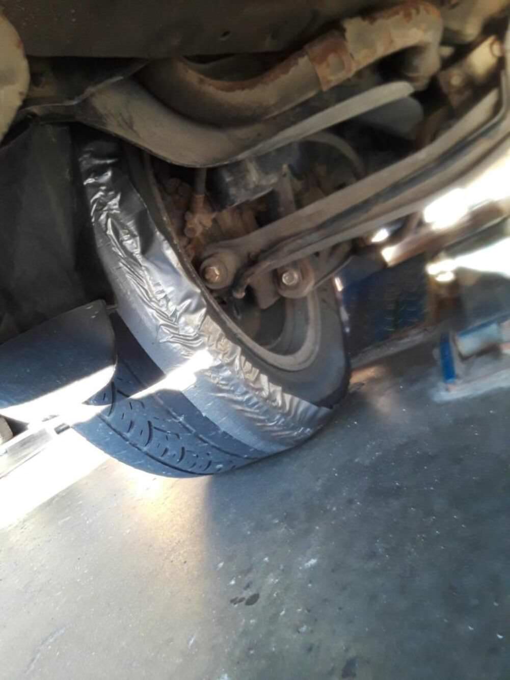 fixed the tire