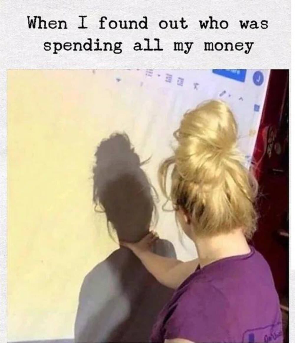 spending all my money