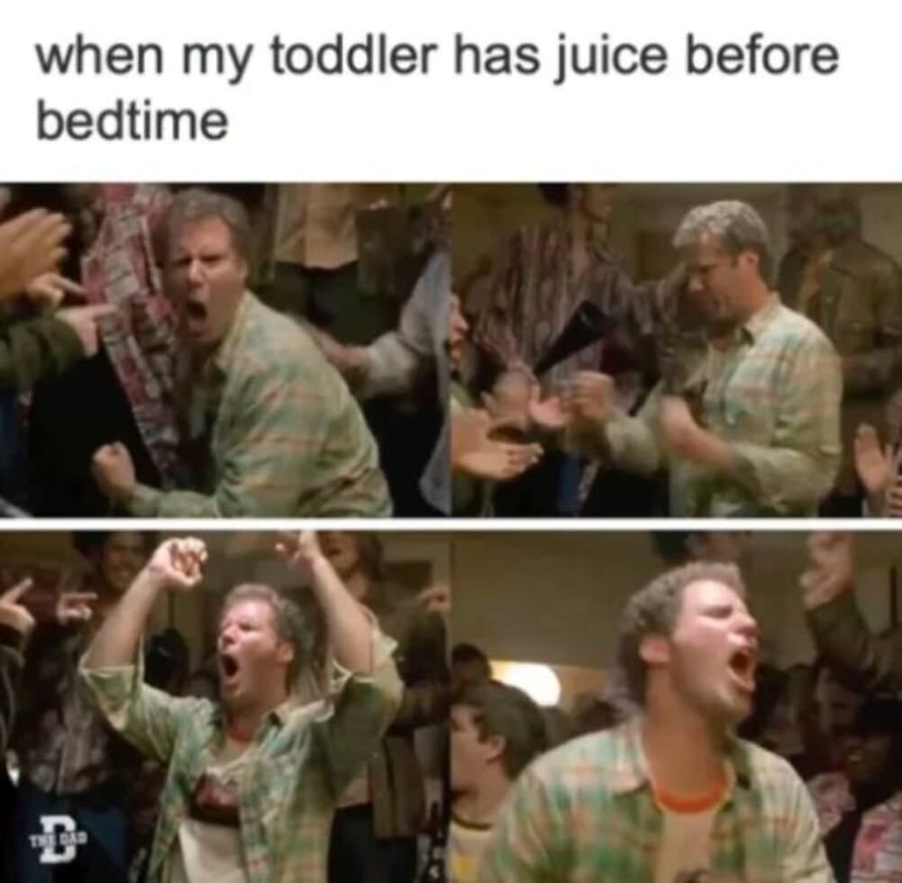 toddler just before bedtime