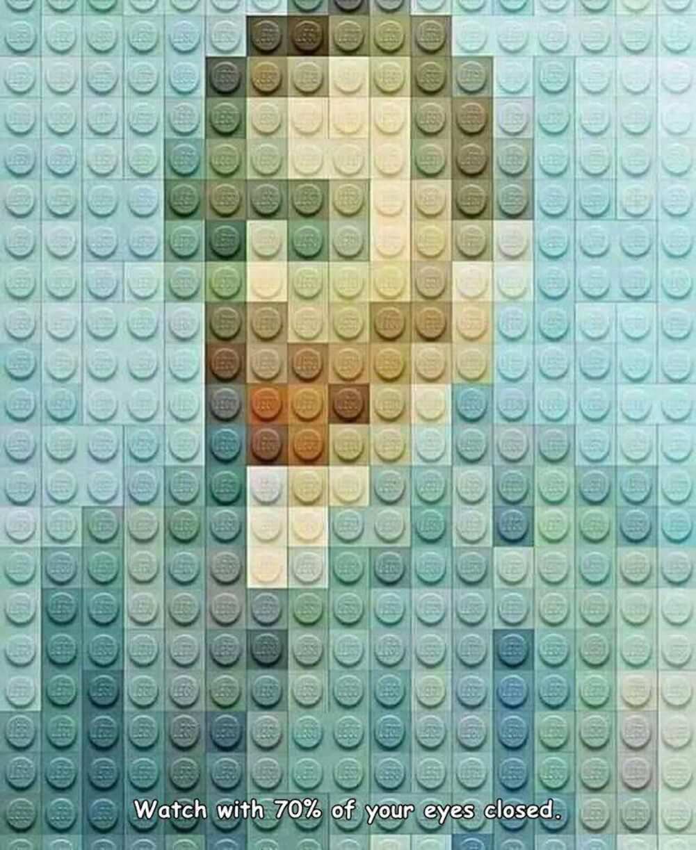 close your eyes a little