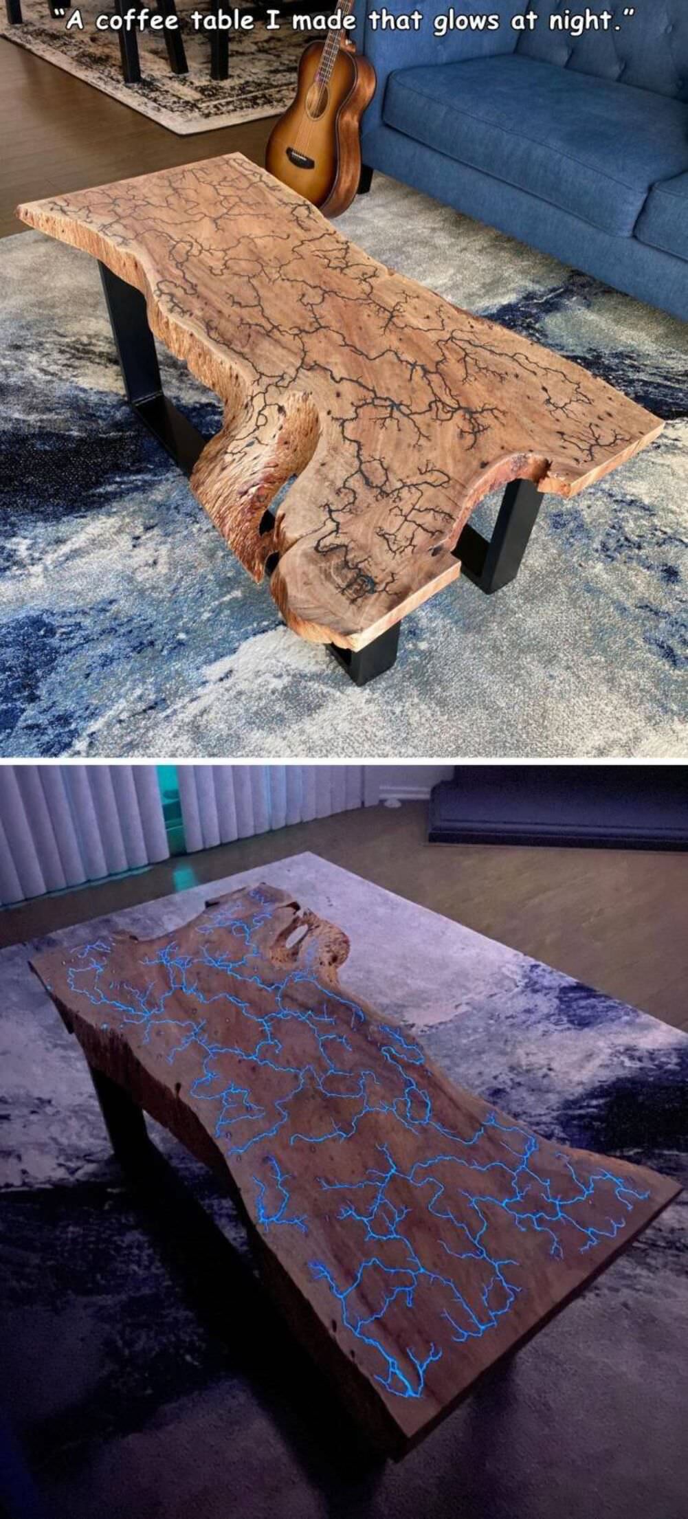 glow in the dark table