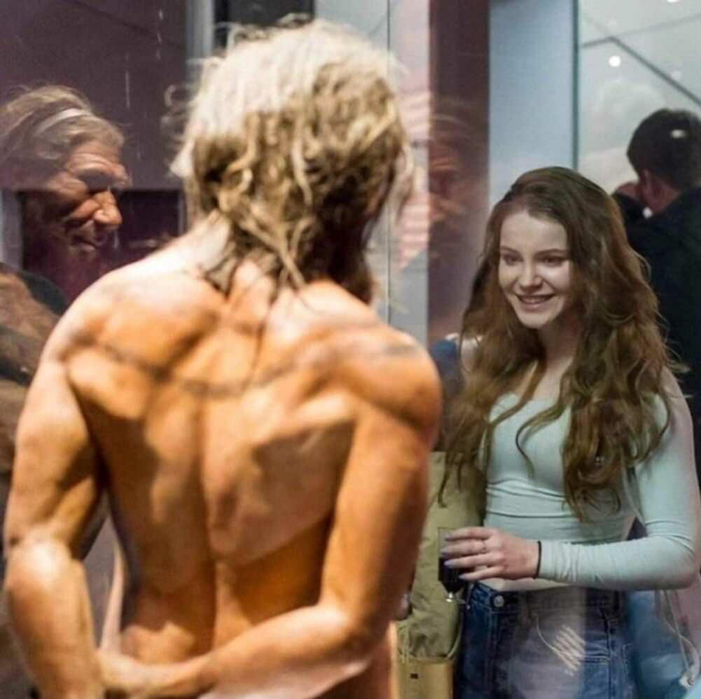 she is having a nice time