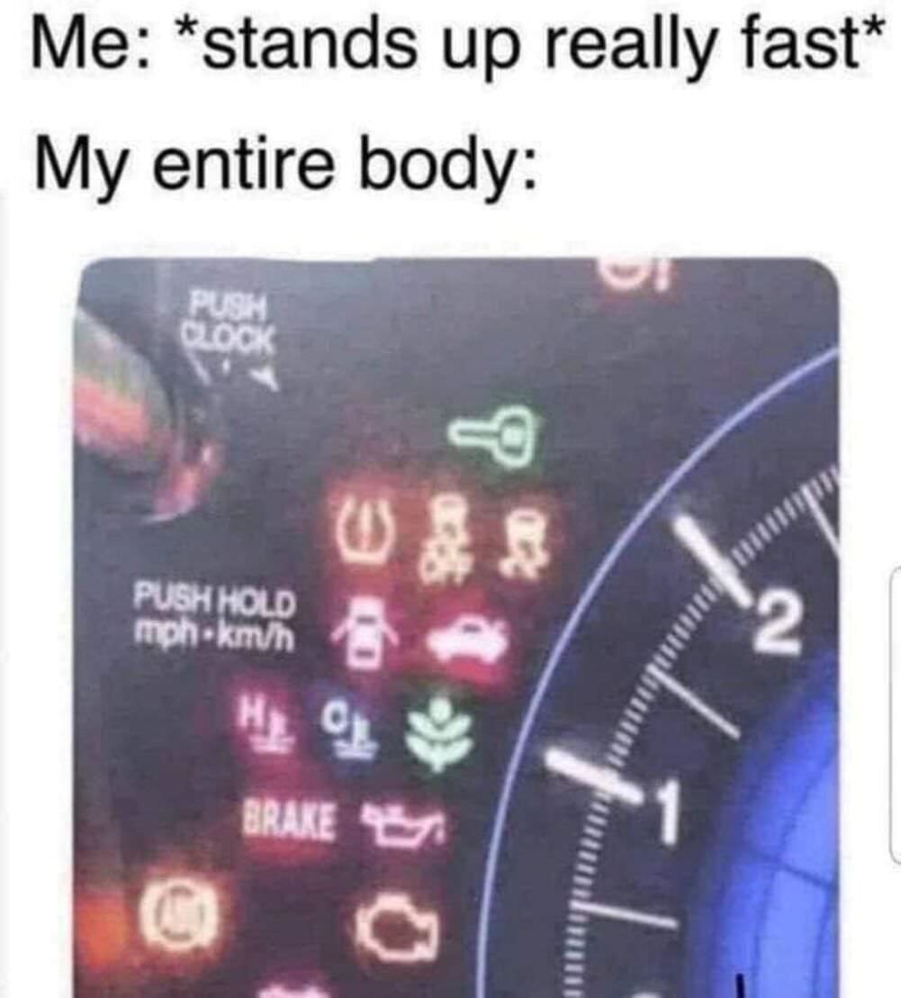 stands up really fast