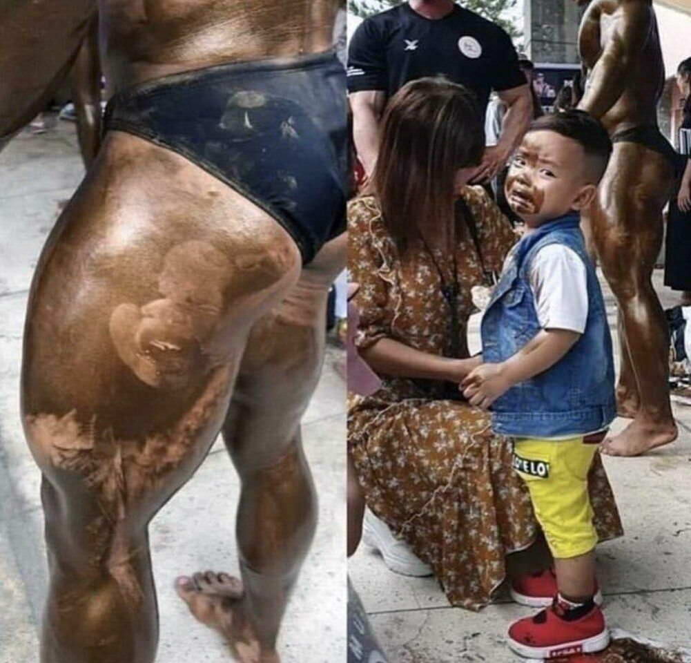 this kid is having a tough day