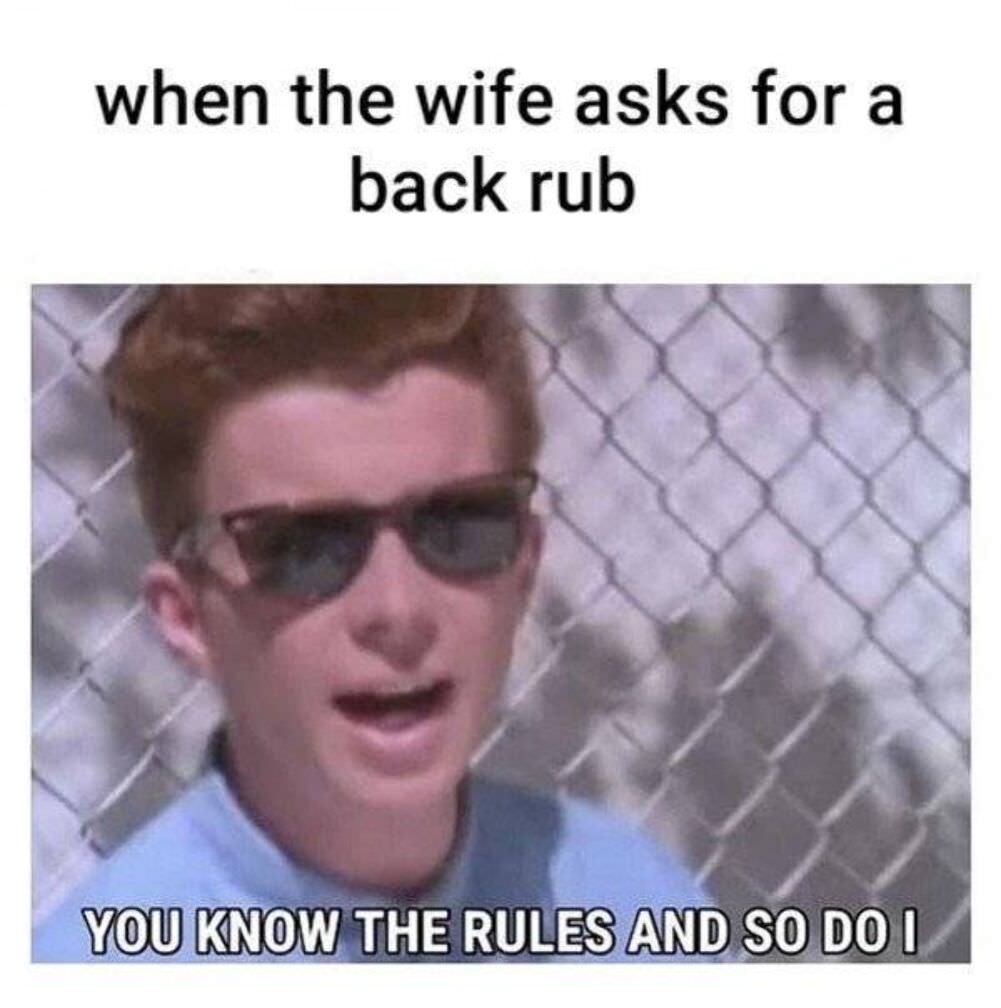 asks for a back rub
