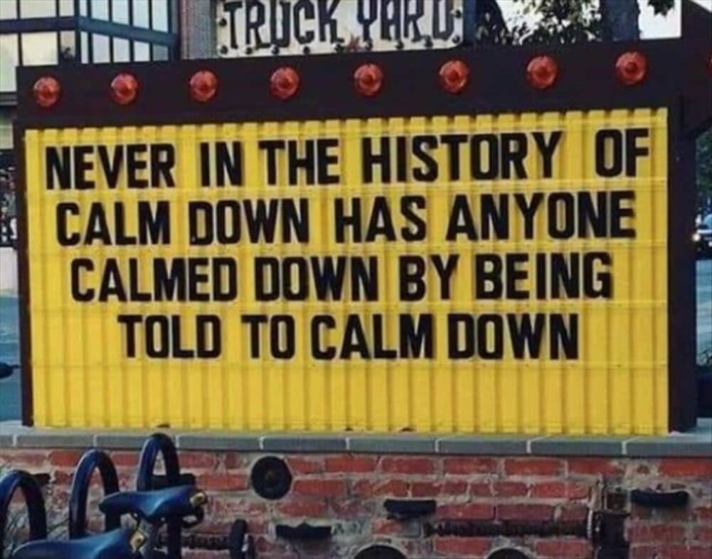 never in the history