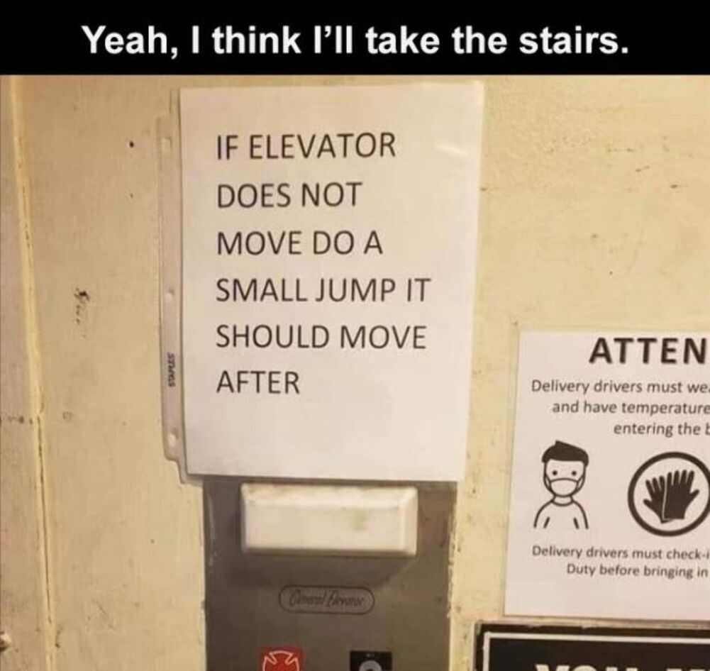 the elevator