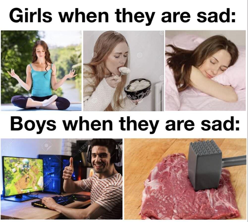 when they are sad