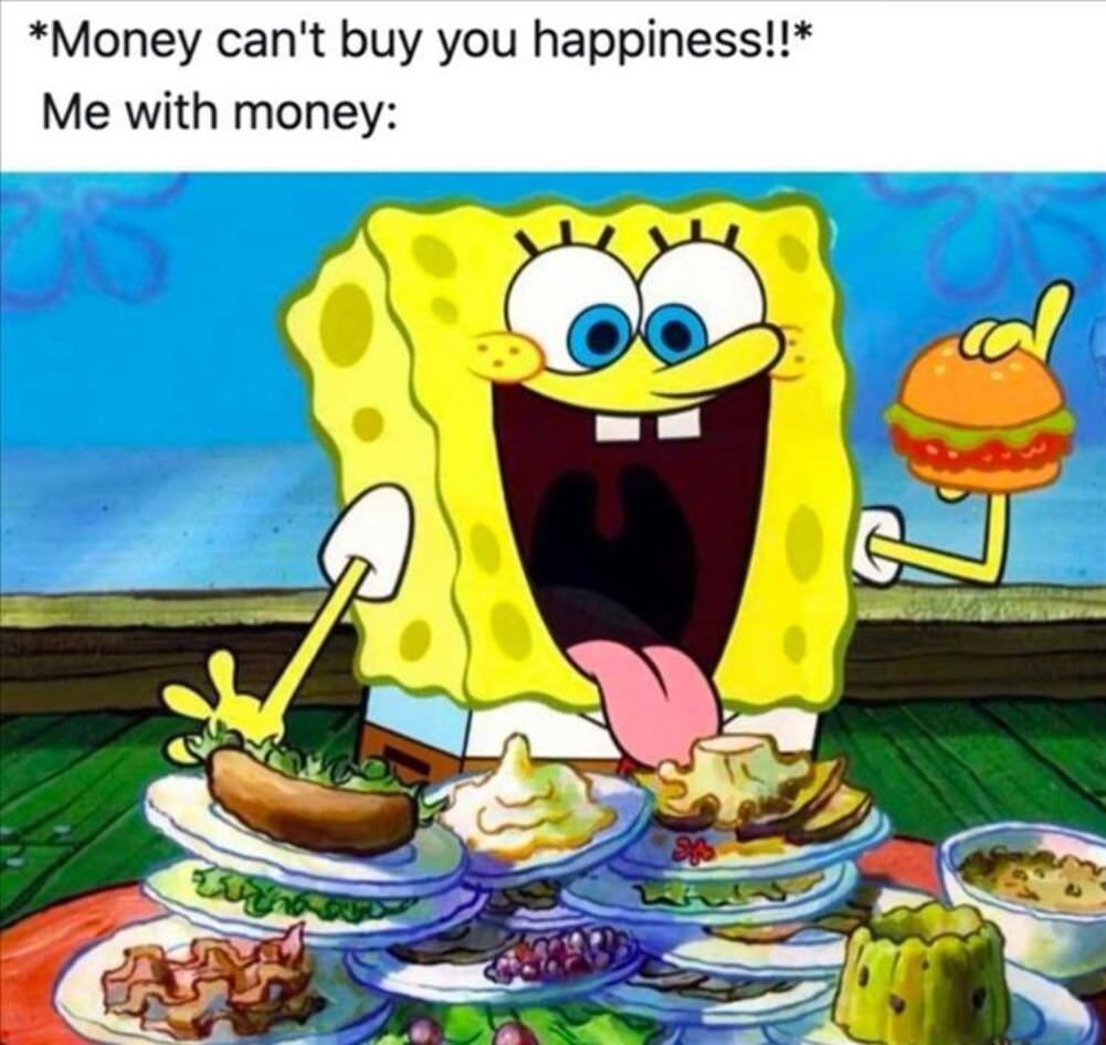 cannot buy happiness