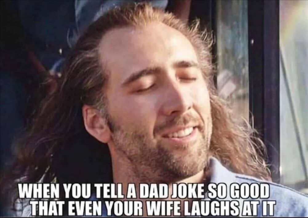 the dad joke hit just right