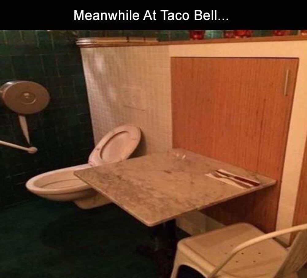 meanwhile at taco bell