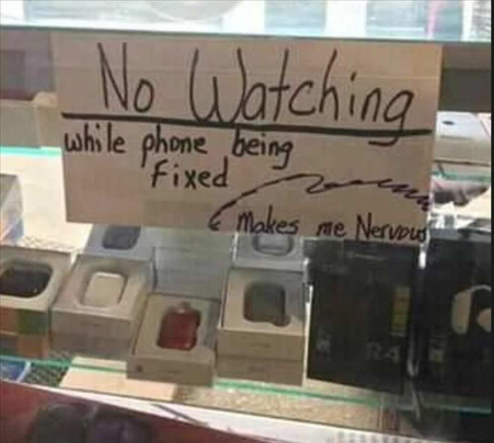 no watching