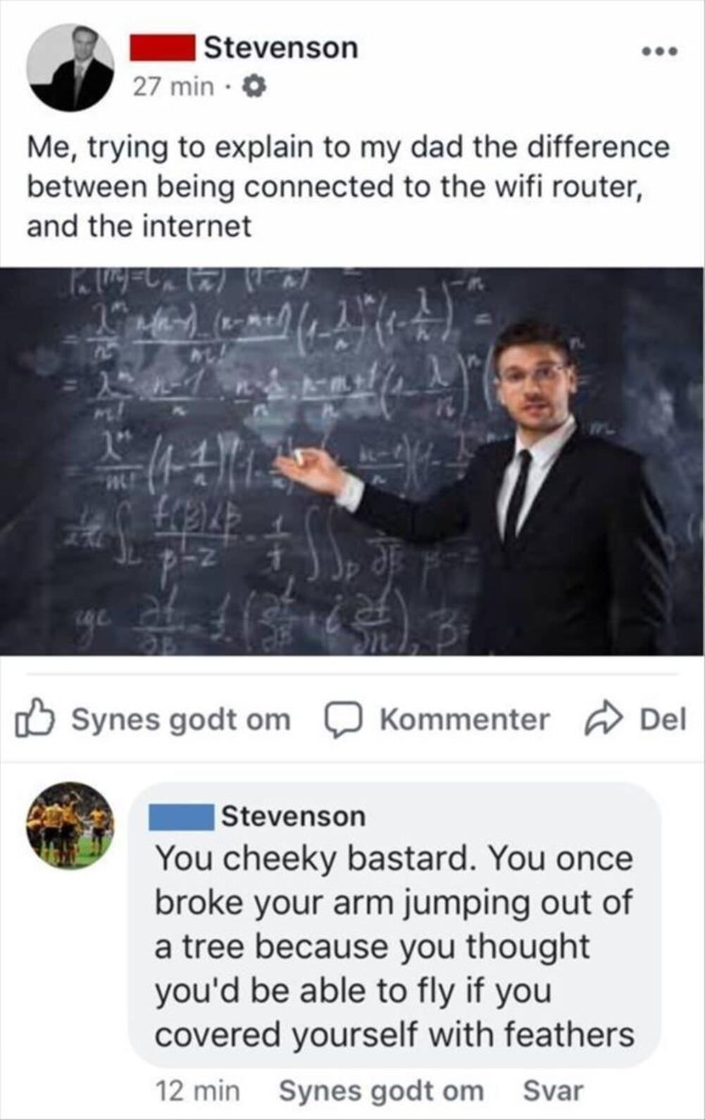 trying to explain the difference