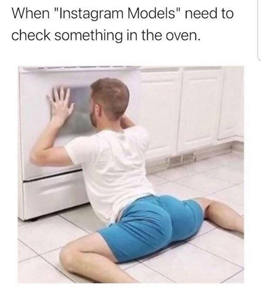 checking the oven
