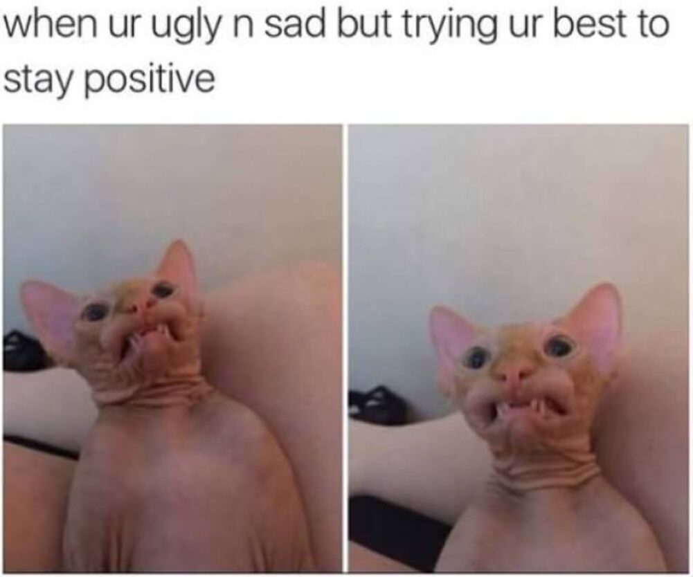 trying to stay positive