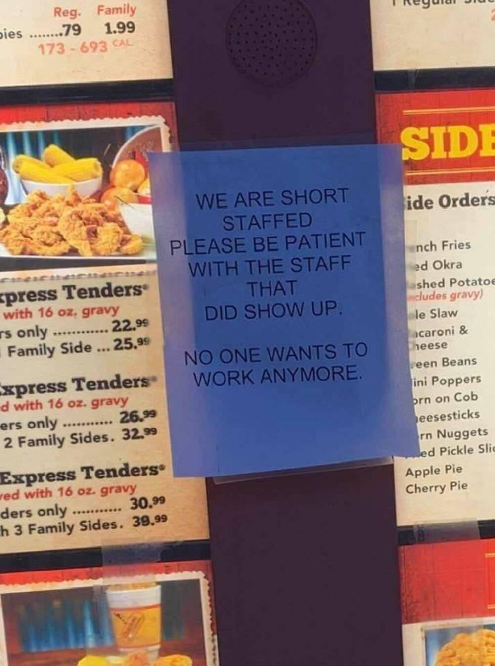nobody wants to work