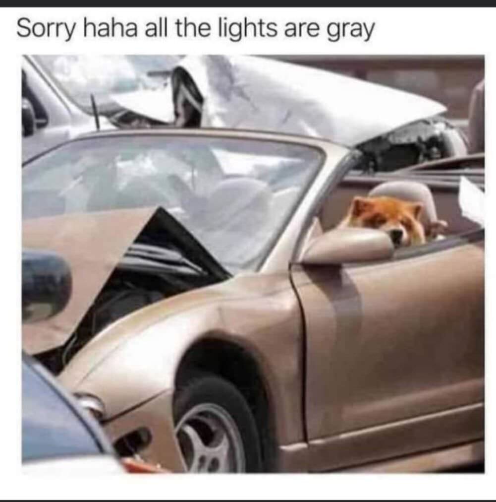 sorry all the lights are grey