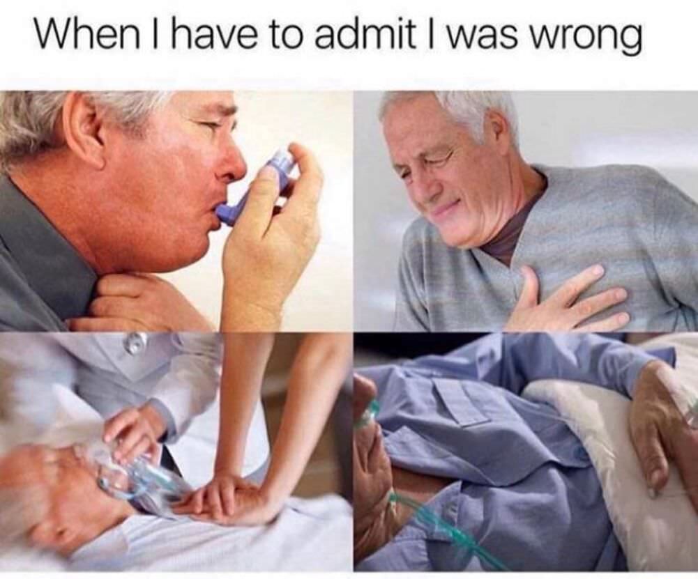 when i have to admit