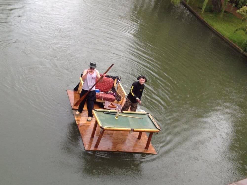 floating pool table