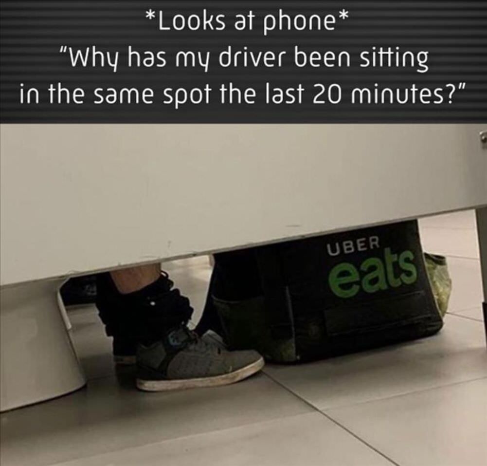 why is he sitting still