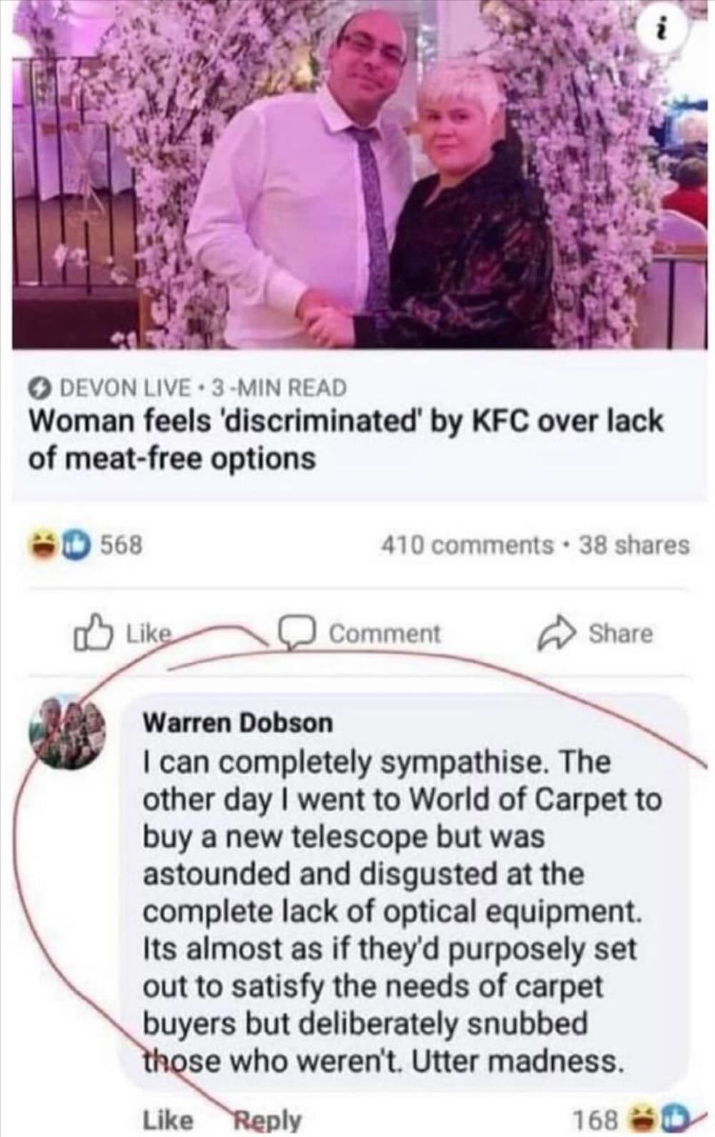 discriminated against