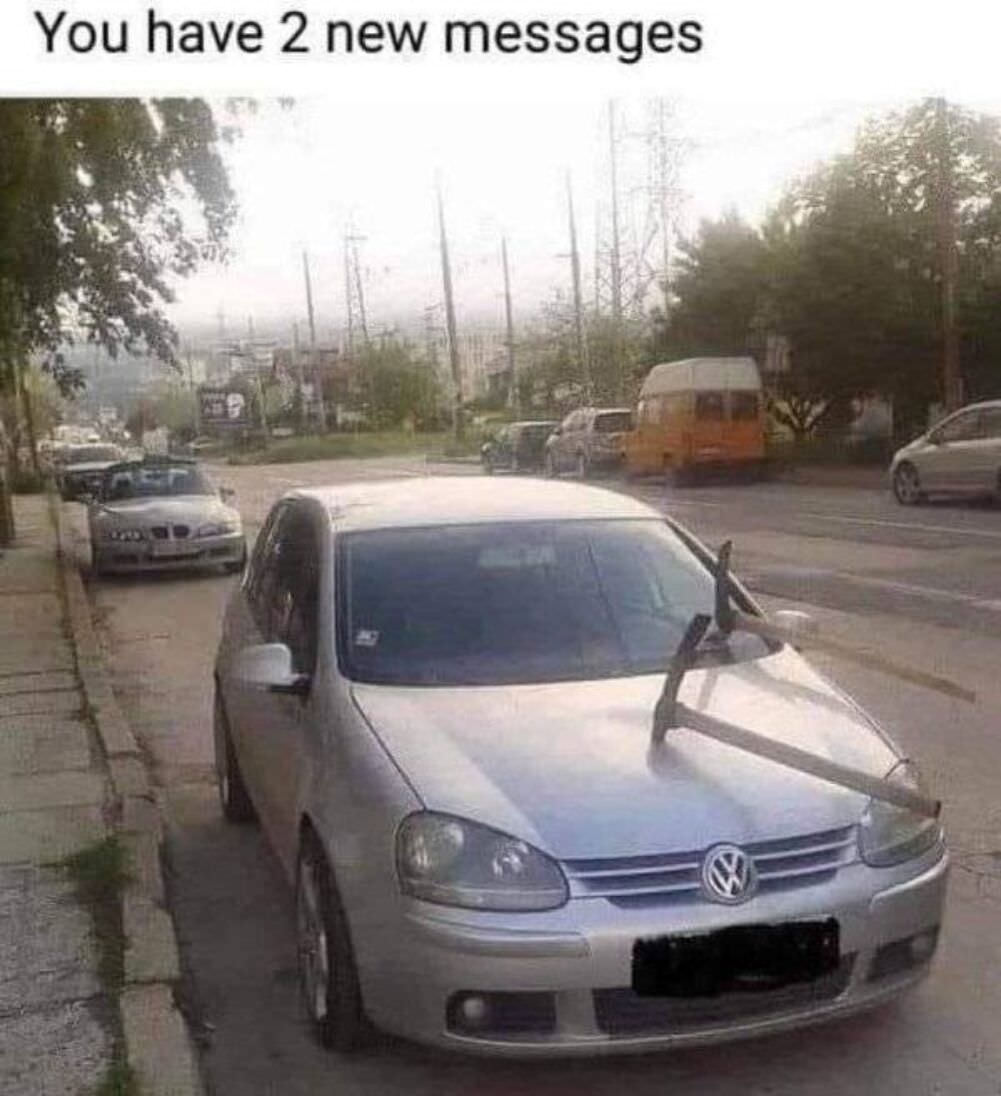 you have two new messages