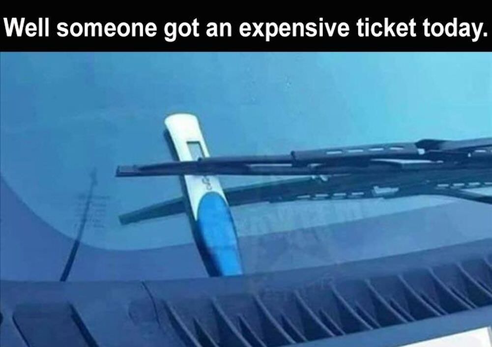 a very expensive ticket