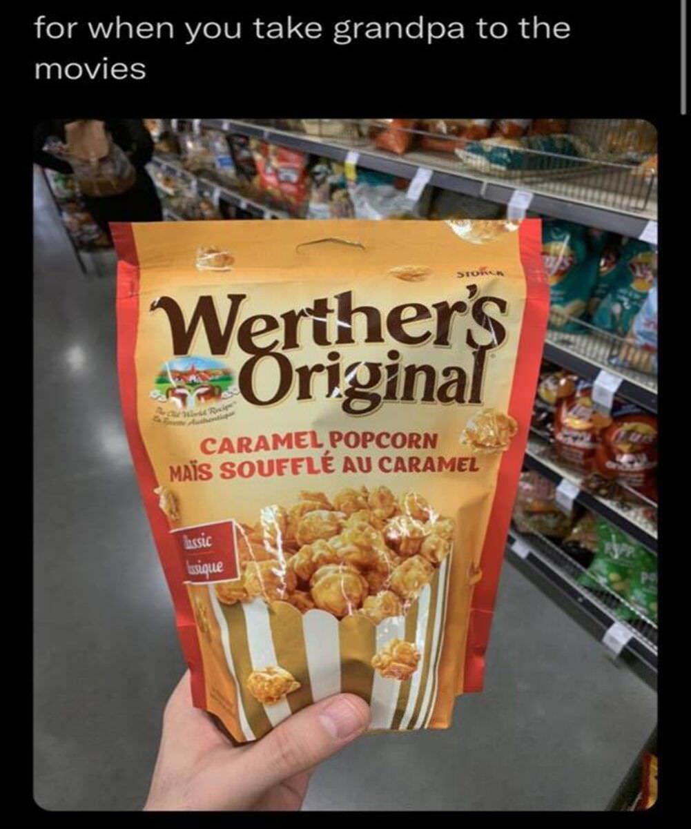 taking grandpa to the movies