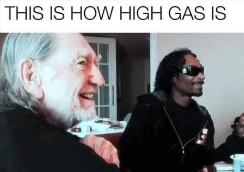 how high the gas is