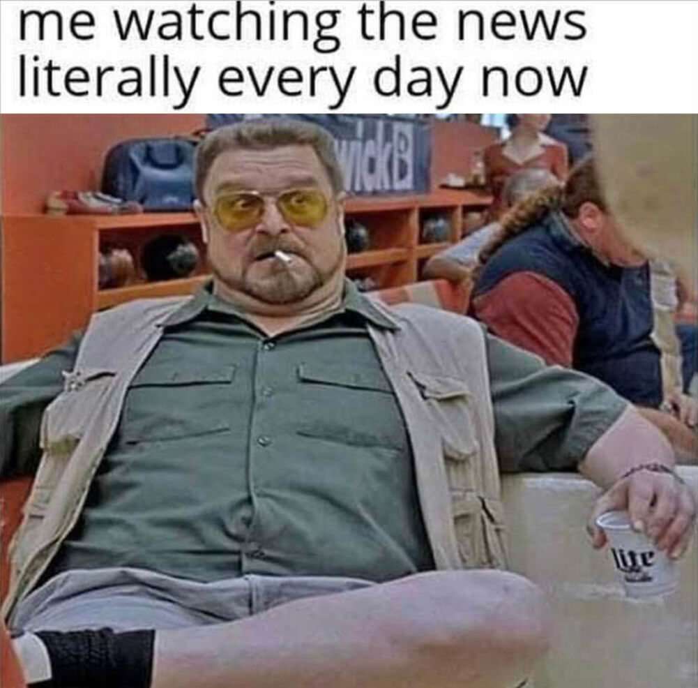 watching the news