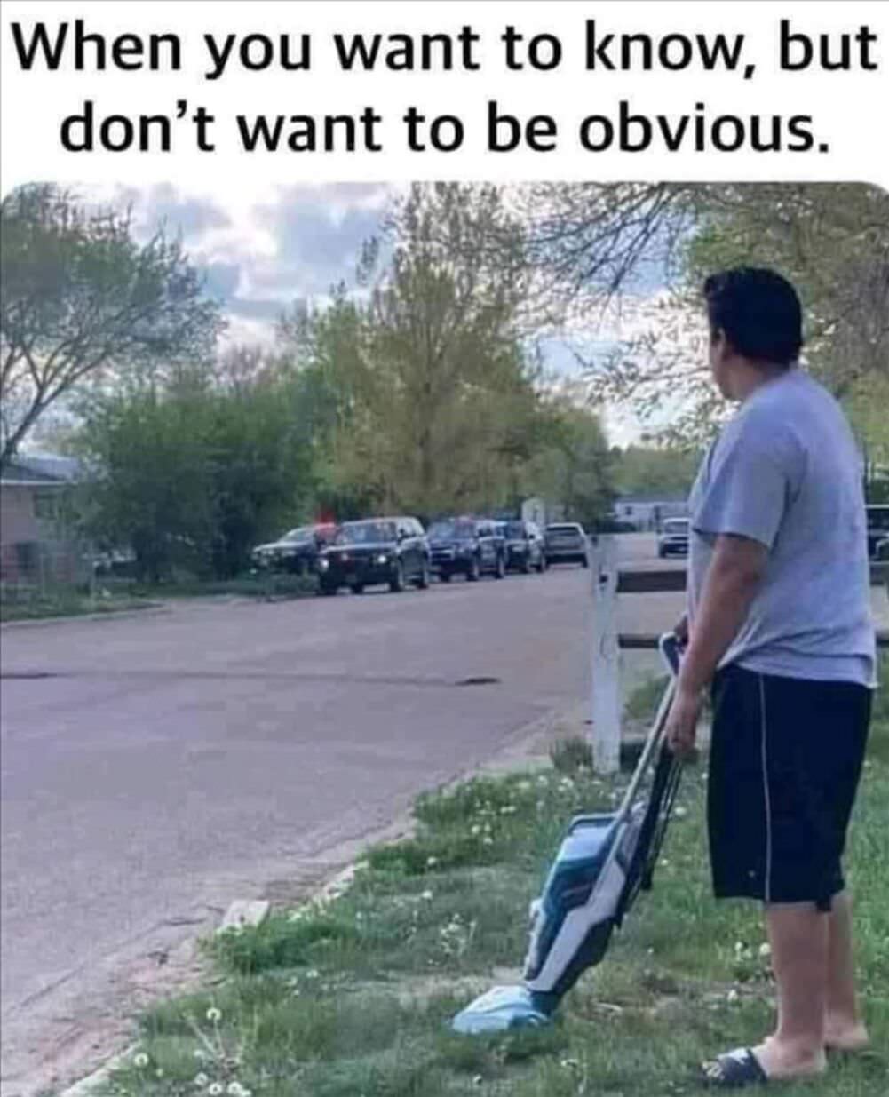 trying not to be obvious