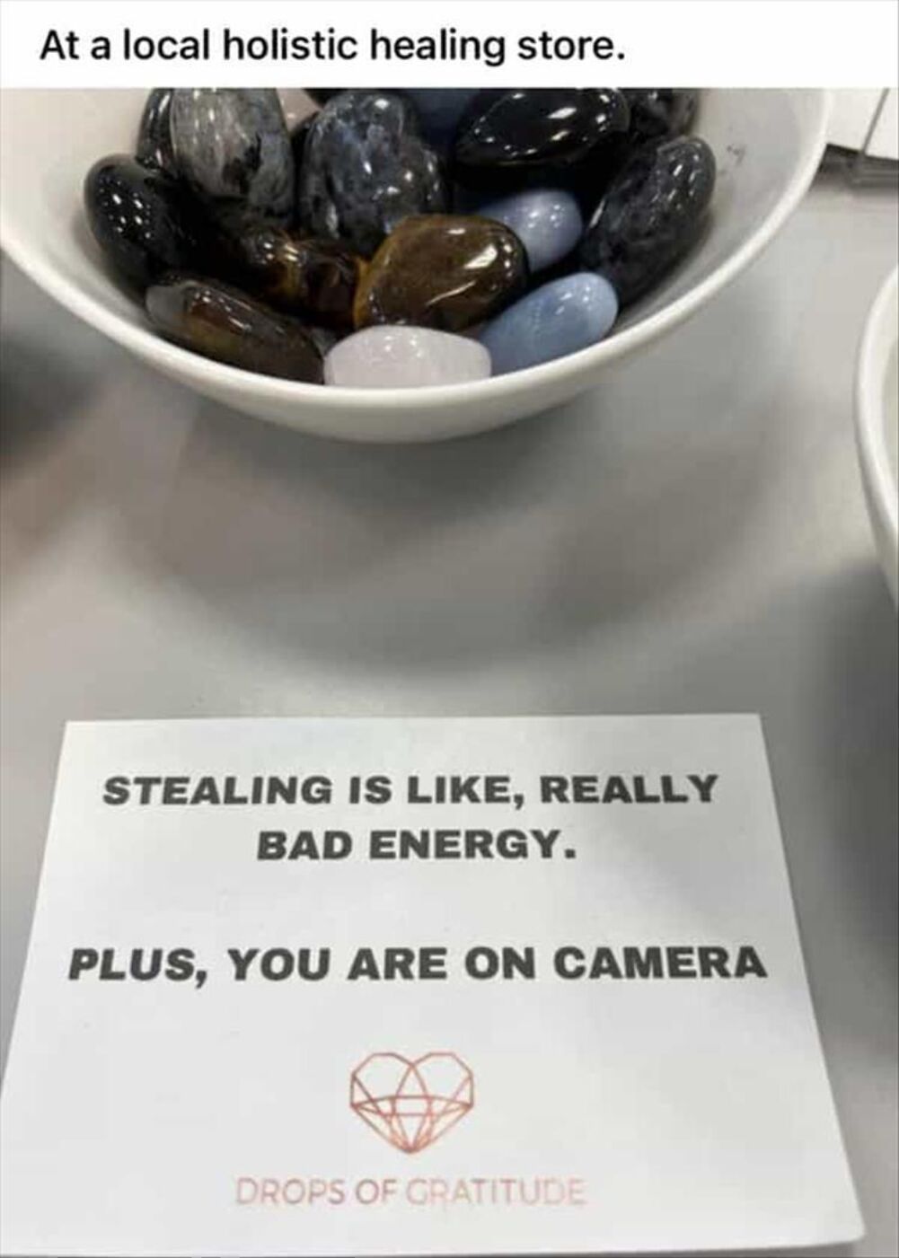 stealing is bad energy