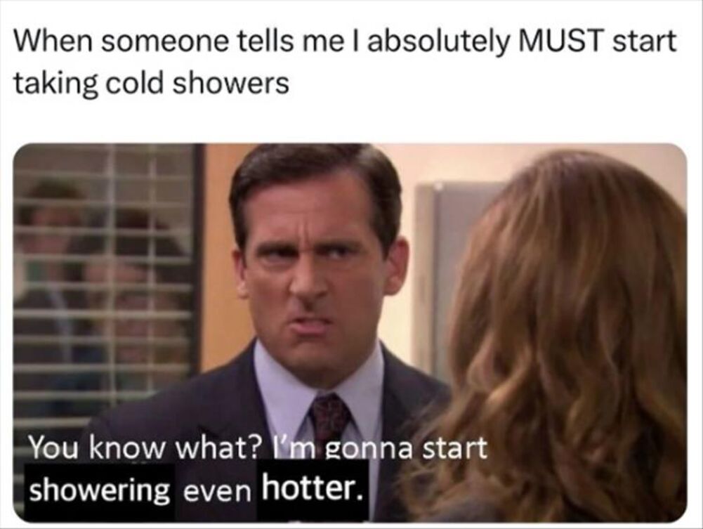 cold showers