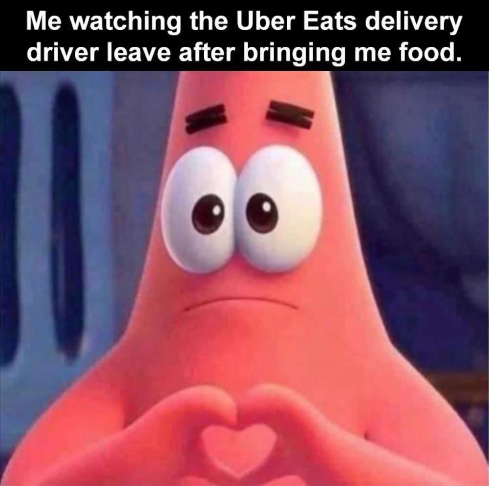 watcing uber eats