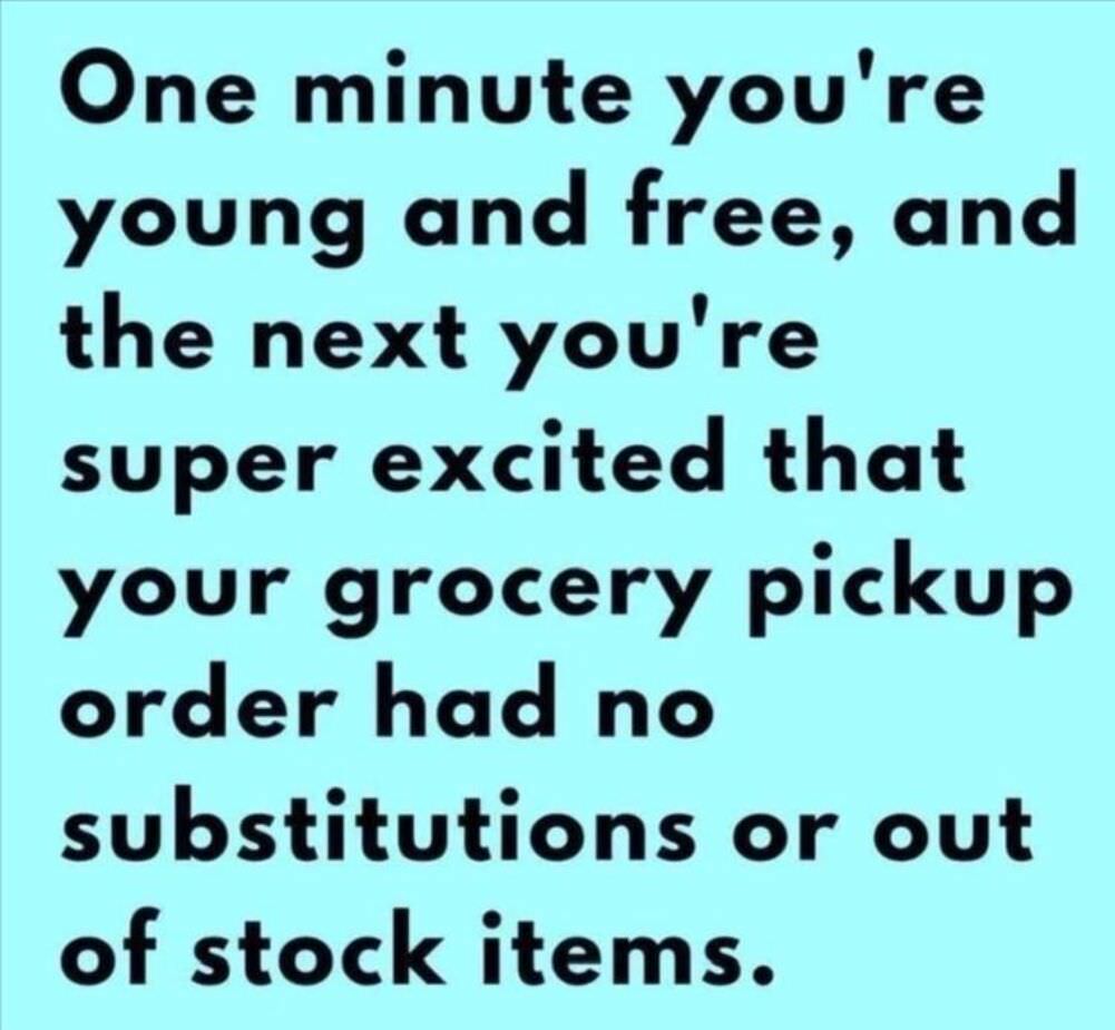 one minute you are young