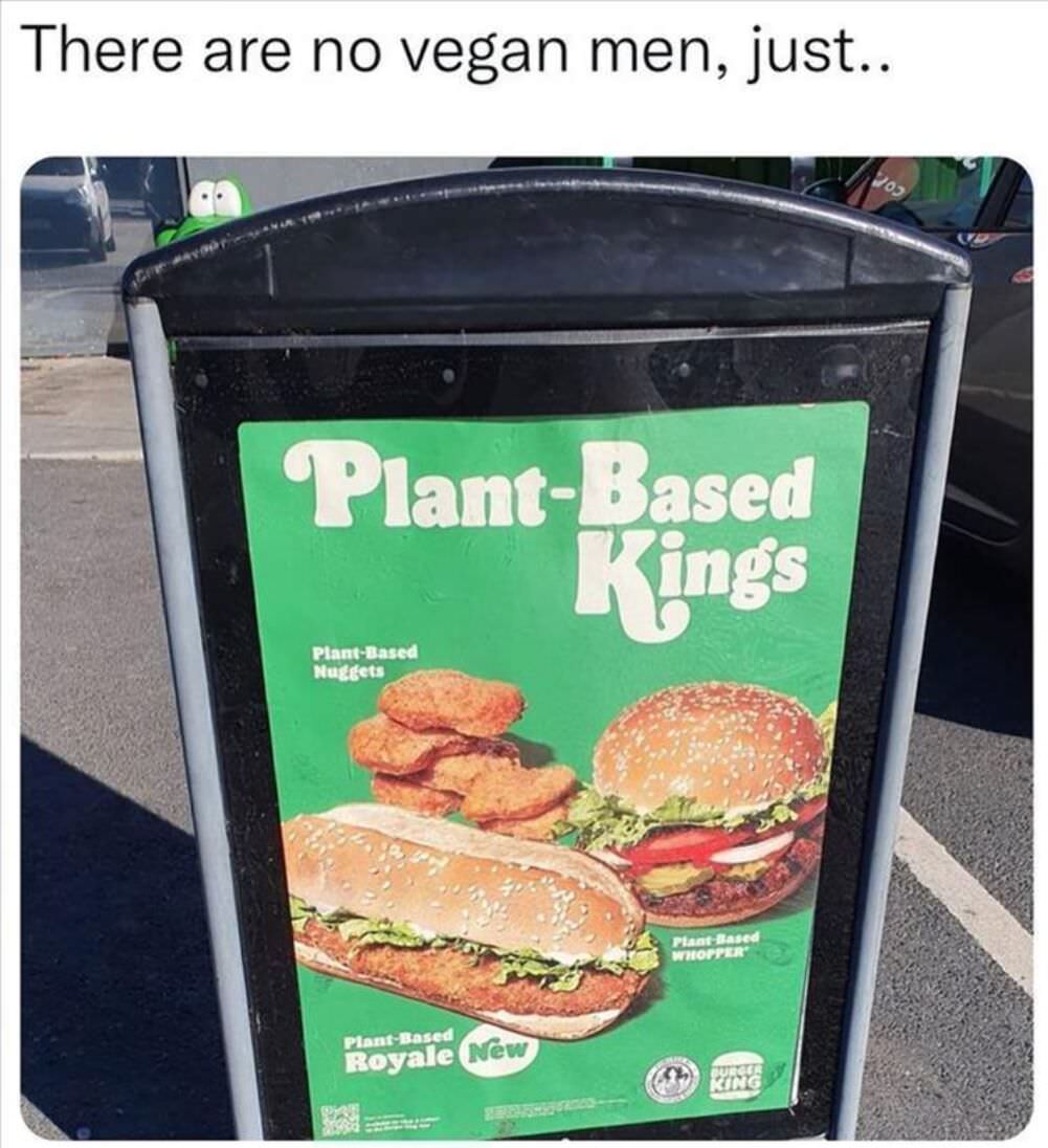 there are no vegan men