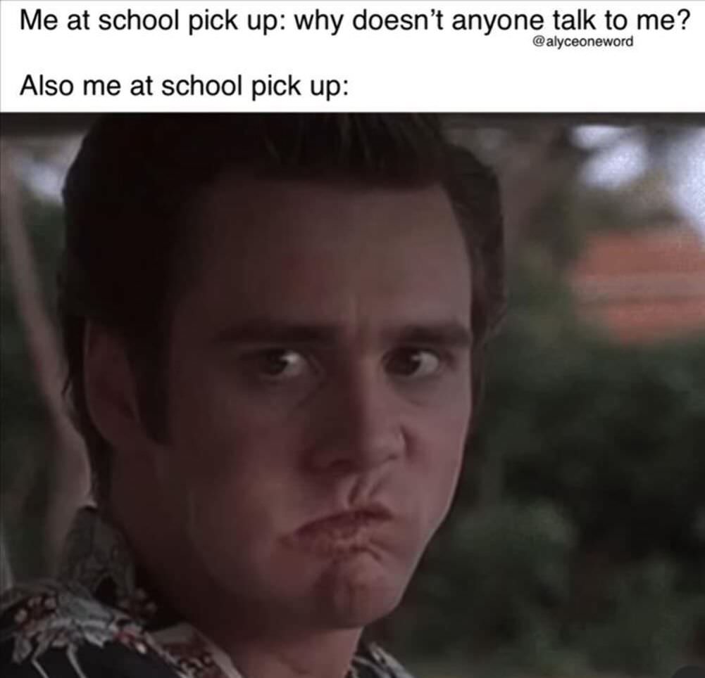 also me at the pickup