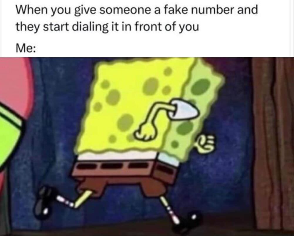 a fake number