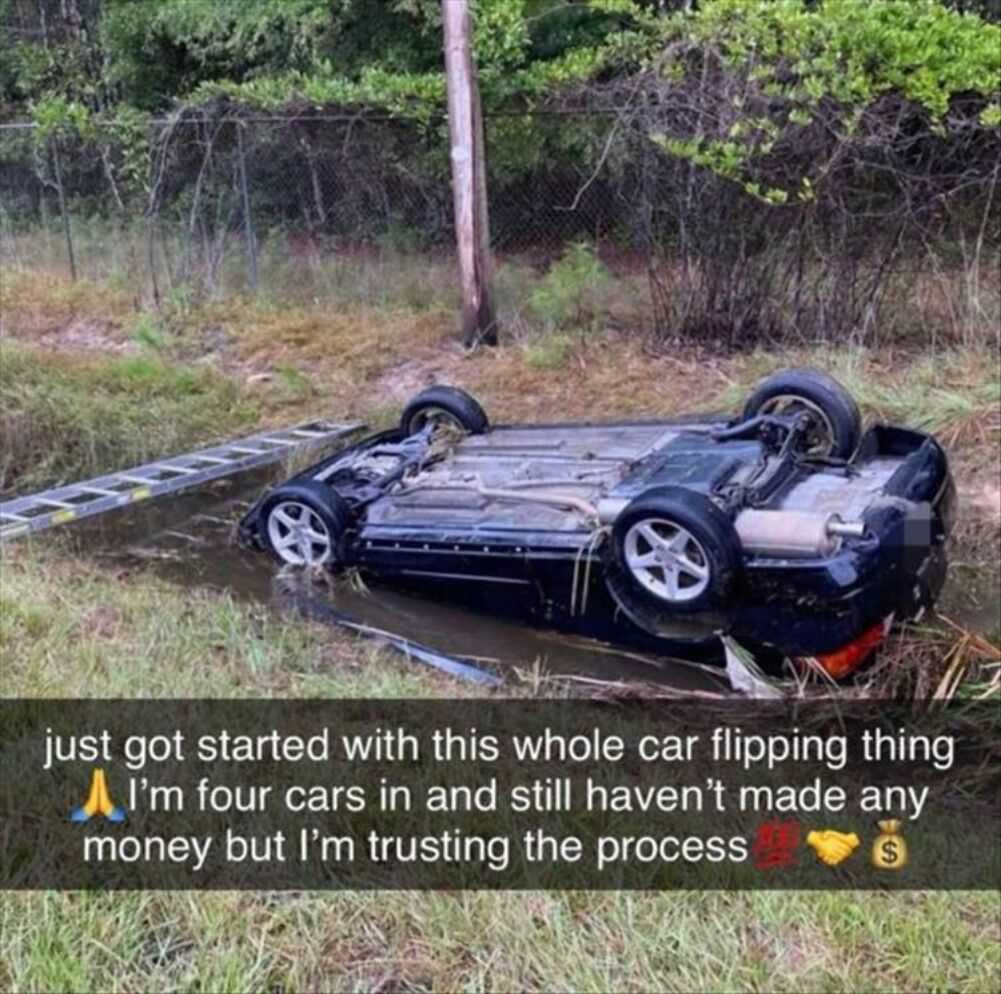 flipping cars