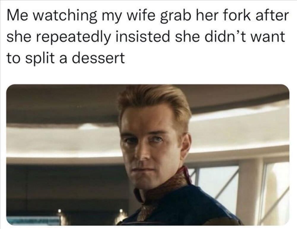 grab her fork