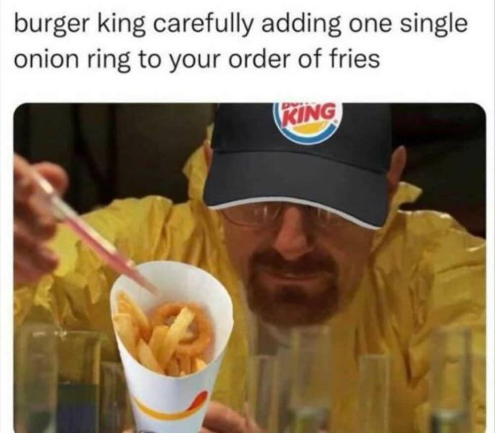 adding a single onion ring